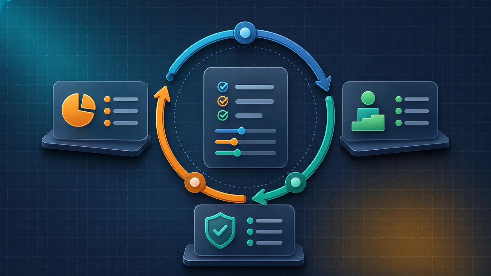 更新時期と交渉材料を示す抽象図