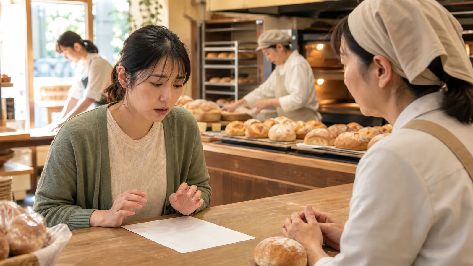 開店前のパン店で単価の根拠を聞かれ、更新条件書を前に言葉が出なくなるエンジニア